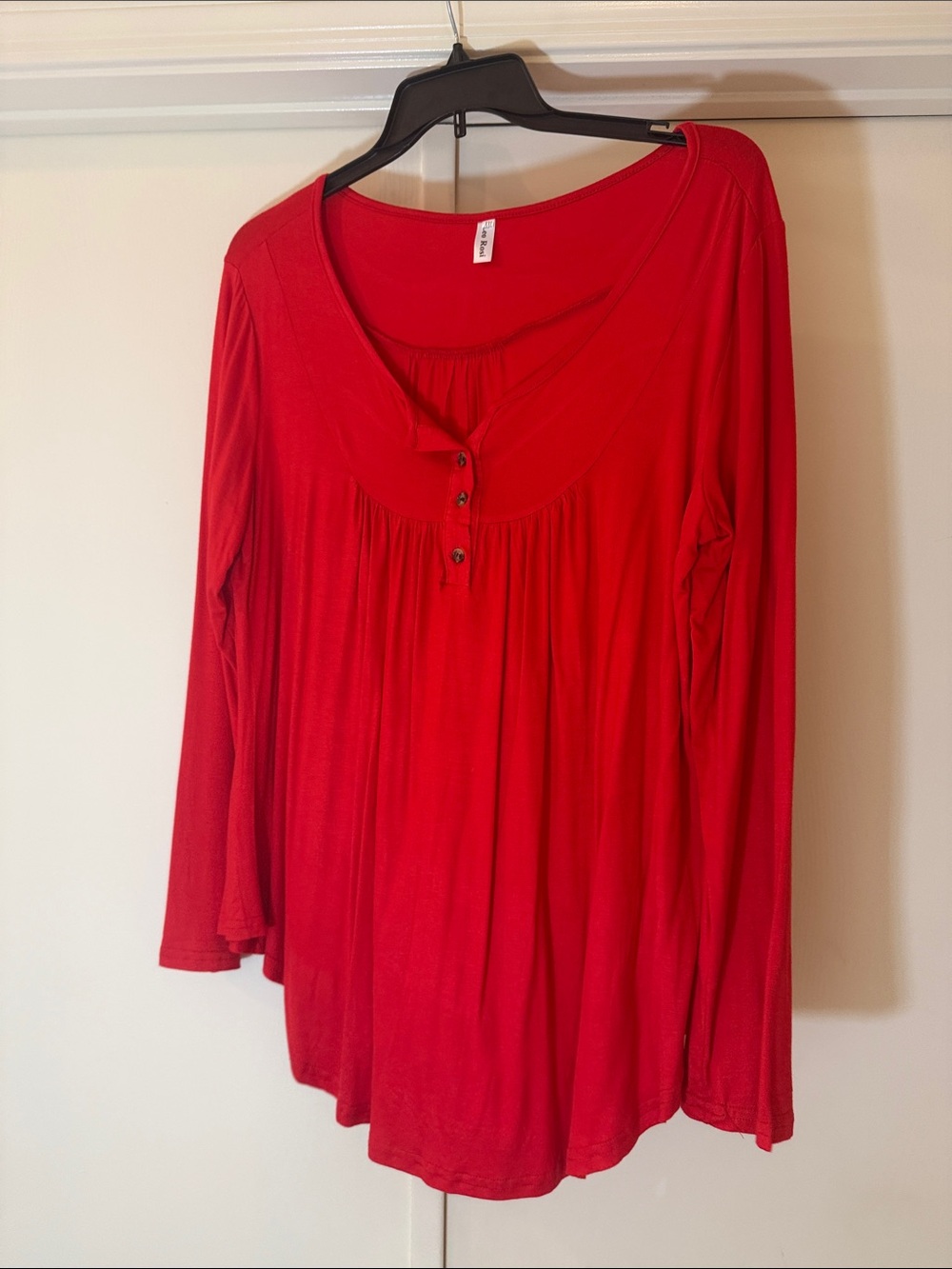 Leo Rosi Red Long-Sleeve Top